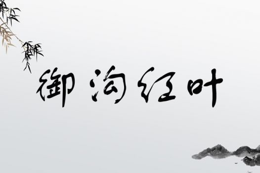 御沟红叶