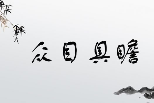 众目具瞻