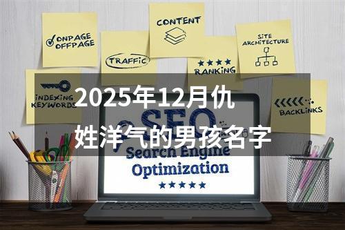 2025年12月仇姓洋气的男孩名字