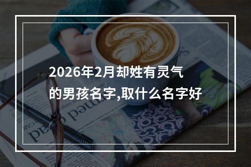 2026年2月却姓有灵气的男孩名字,取什么名字好