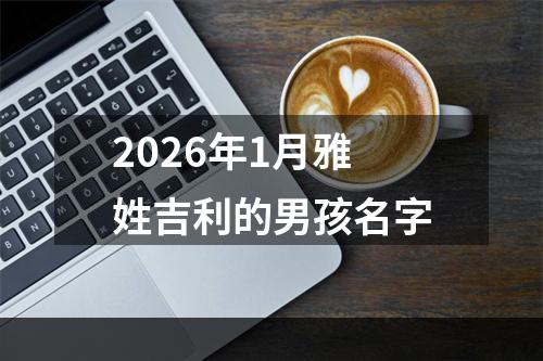 2026年1月雅姓吉利的男孩名字