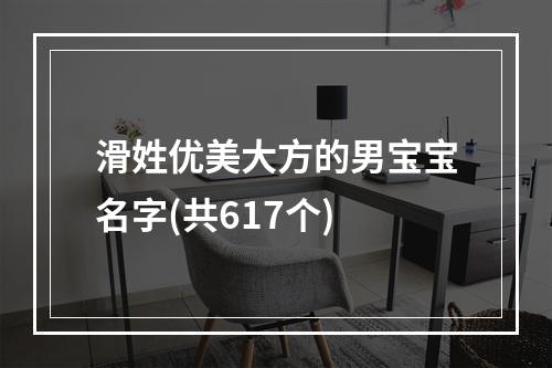 滑姓优美大方的男宝宝名字(共617个)