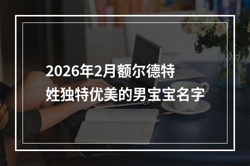 2026年2月额尔德特姓独特优美的男宝宝名字