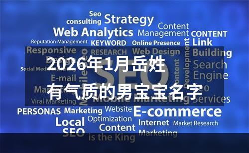 2026年1月岳姓有气质的男宝宝名字
