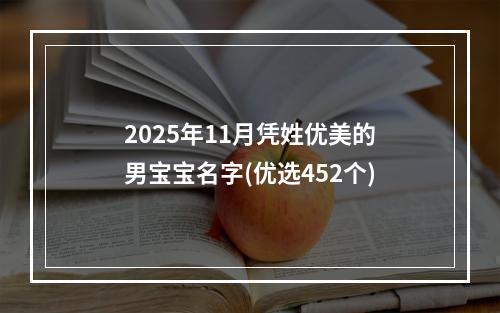 2025年11月凭姓优美的男宝宝名字(优选452个)