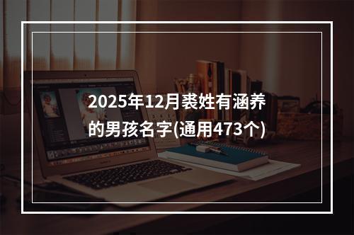 2025年12月裘姓有涵养的男孩名字(通用473个)