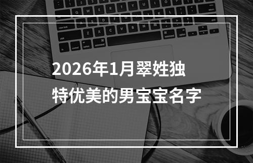 2026年1月翠姓独特优美的男宝宝名字