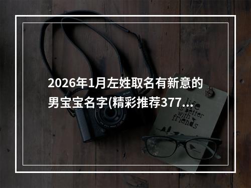 2026年1月左姓取名有新意的男宝宝名字(精彩推荐377个)