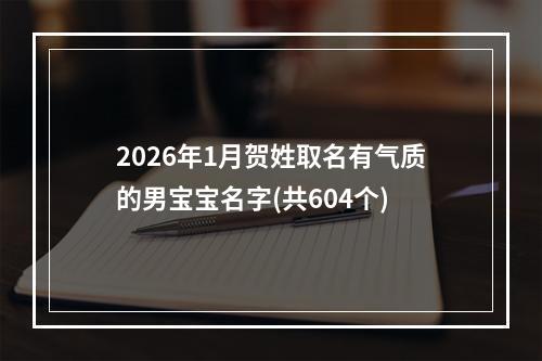 2026年1月贺姓取名有气质的男宝宝名字(共604个)