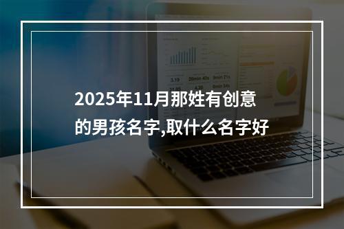 2025年11月那姓有创意的男孩名字,取什么名字好