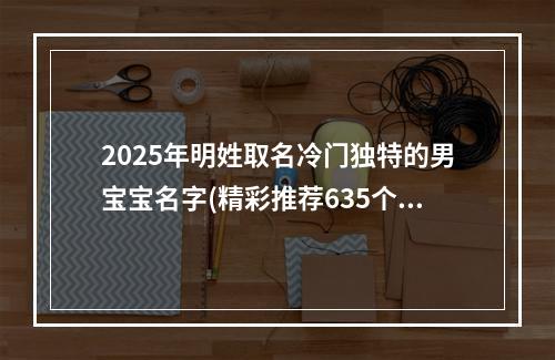 2025年明姓取名冷门独特的男宝宝名字(精彩推荐635个)