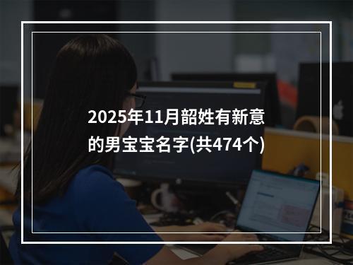 2025年11月韶姓有新意的男宝宝名字(共474个)