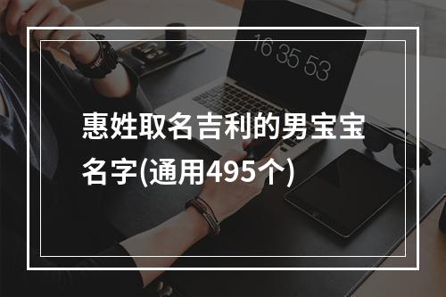 惠姓取名吉利的男宝宝名字(通用495个)