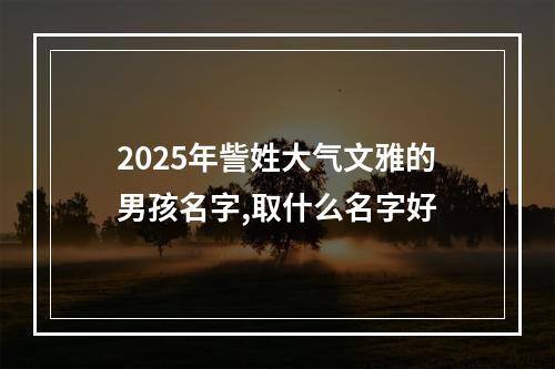 2025年訾姓大气文雅的男孩名字,取什么名字好