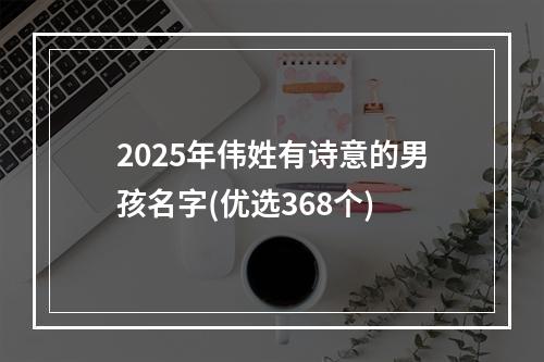 2025年伟姓有诗意的男孩名字(优选368个)