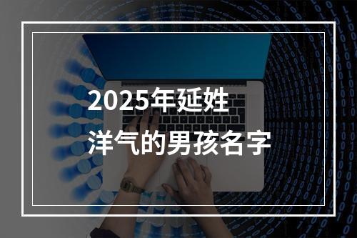 2025年延姓洋气的男孩名字