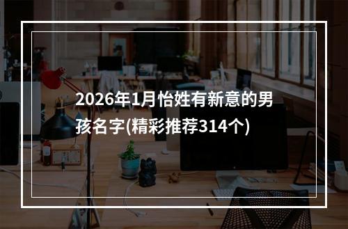 2026年1月怡姓有新意的男孩名字(精彩推荐314个)