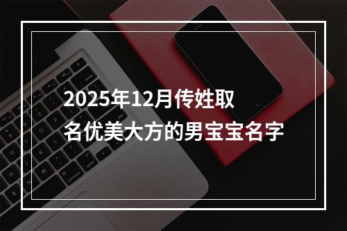 2025年12月传姓取名优美大方的男宝宝名字
