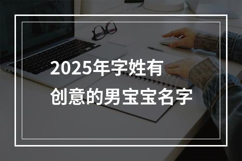 2025年字姓有创意的男宝宝名字