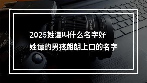 2025姓谭叫什么名字好 姓谭的男孩朗朗上口的名字