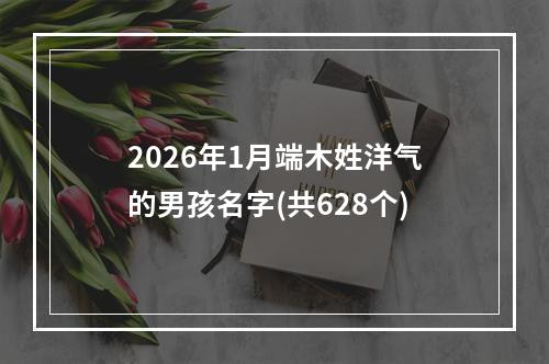 2026年1月端木姓洋气的男孩名字(共628个)
