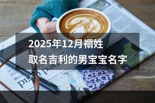 2025年12月禤姓取名吉利的男宝宝名字