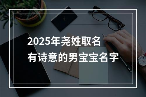 2025年尧姓取名有诗意的男宝宝名字