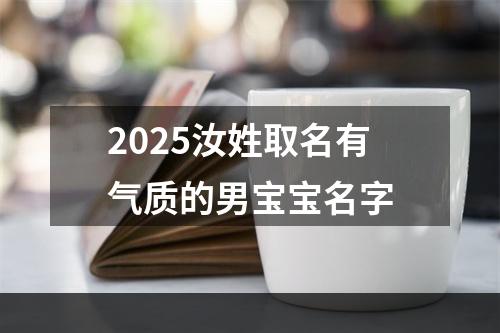 2025汝姓取名有气质的男宝宝名字