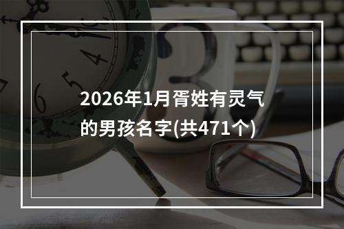 2026年1月胥姓有灵气的男孩名字(共471个)
