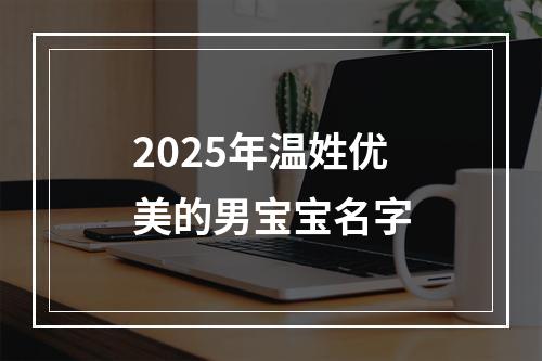 2025年温姓优美的男宝宝名字