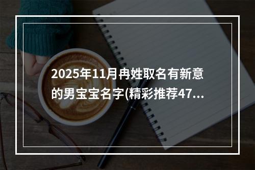 2025年11月冉姓取名有新意的男宝宝名字(精彩推荐471个)