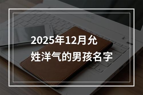 2025年12月允姓洋气的男孩名字