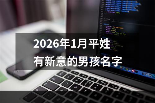 2026年1月平姓有新意的男孩名字
