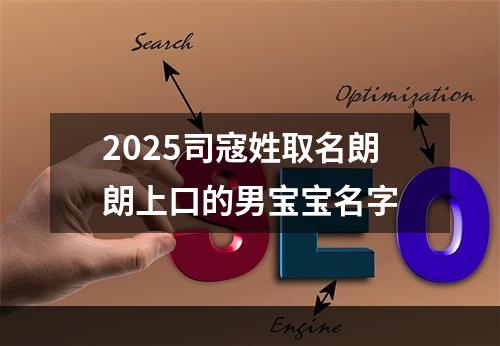 2025司寇姓取名朗朗上口的男宝宝名字