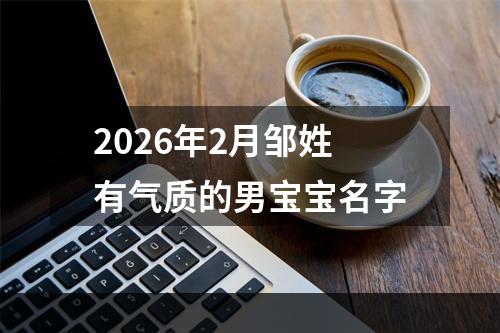 2026年2月邹姓有气质的男宝宝名字