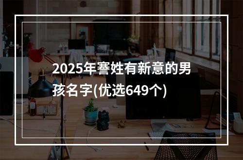 2025年謇姓有新意的男孩名字(优选649个)