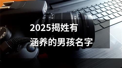 2025揭姓有涵养的男孩名字