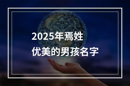 2025年焉姓优美的男孩名字