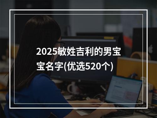 2025敏姓吉利的男宝宝名字(优选520个)