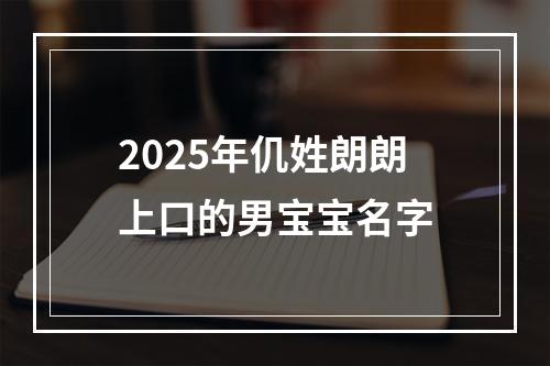 2025年仉姓朗朗上口的男宝宝名字