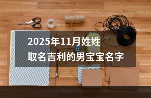 2025年11月姓姓取名吉利的男宝宝名字