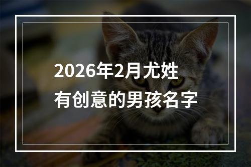 2026年2月尤姓有创意的男孩名字