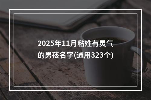 2025年11月粘姓有灵气的男孩名字(通用323个)