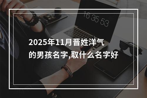 2025年11月晋姓洋气的男孩名字,取什么名字好