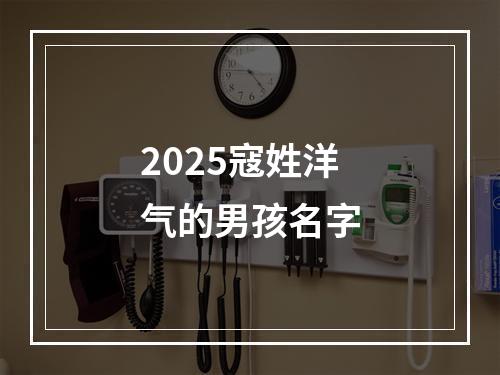 2025寇姓洋气的男孩名字