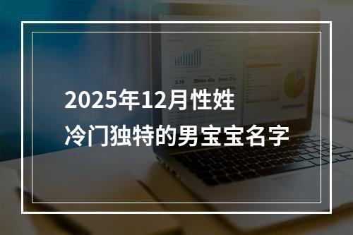 2025年12月性姓冷门独特的男宝宝名字
