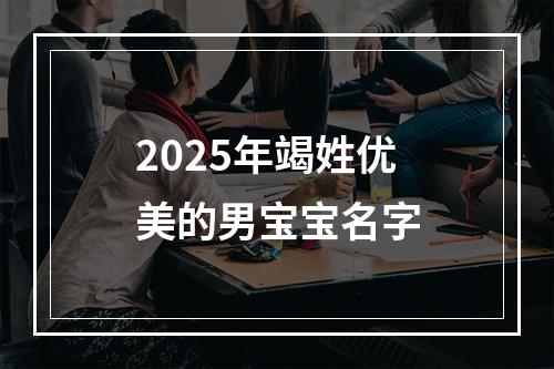 2025年竭姓优美的男宝宝名字