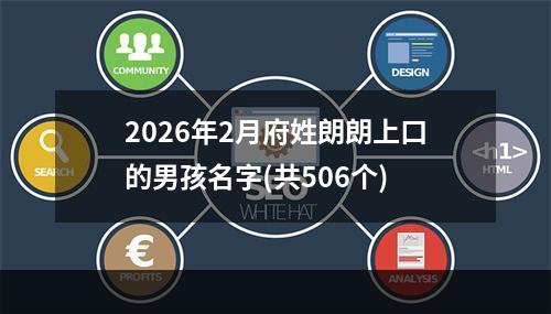 2026年2月府姓朗朗上口的男孩名字(共506个)