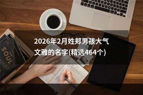 2026年2月姓郏男孩大气文雅的名字(精选464个)