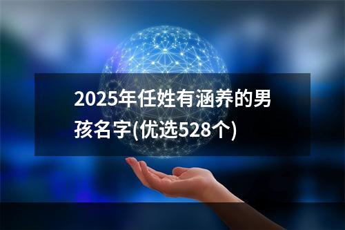 2025年任姓有涵养的男孩名字(优选528个)